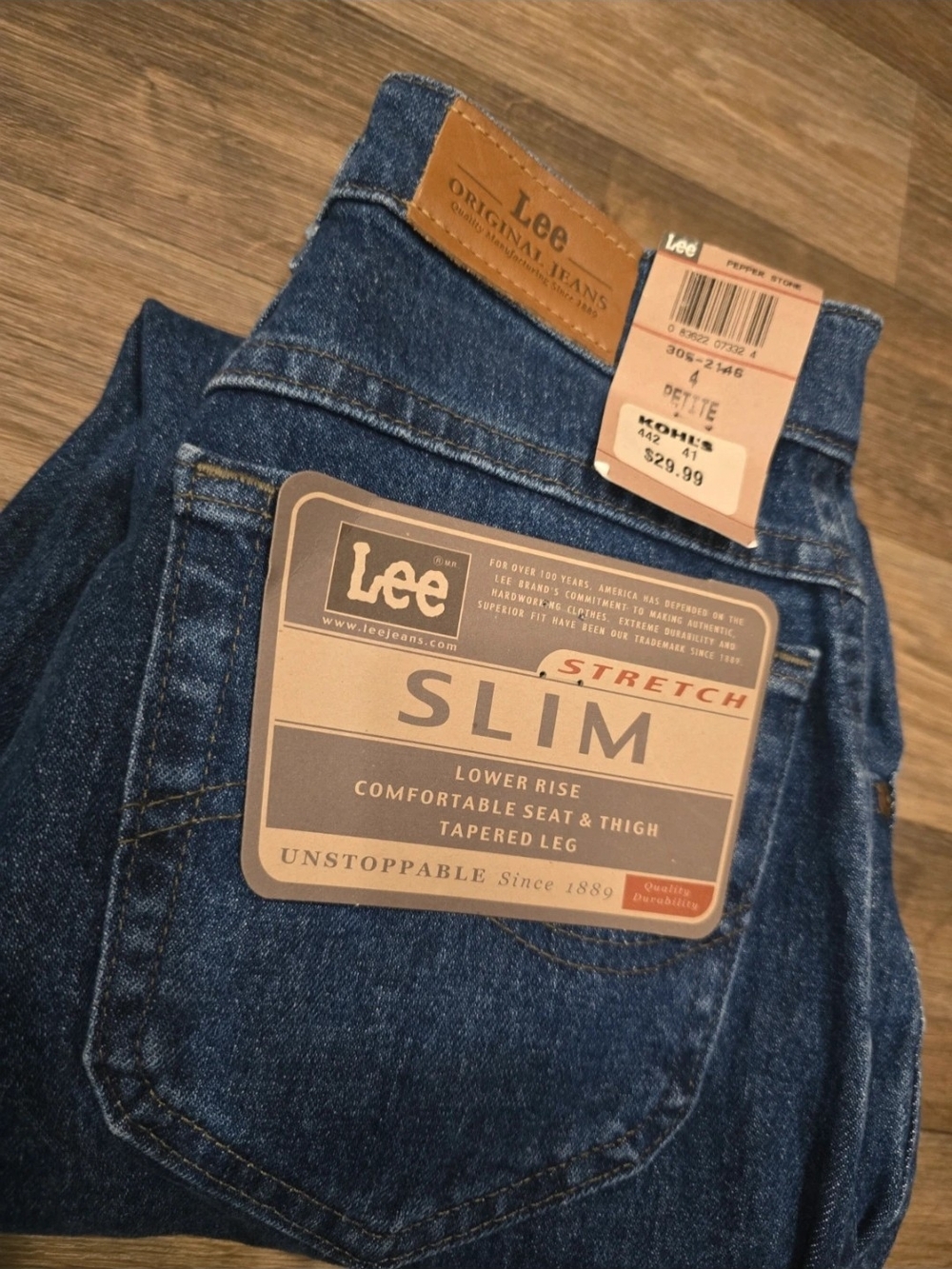 Lee Slim Stretch Jeans - Indigo Blue